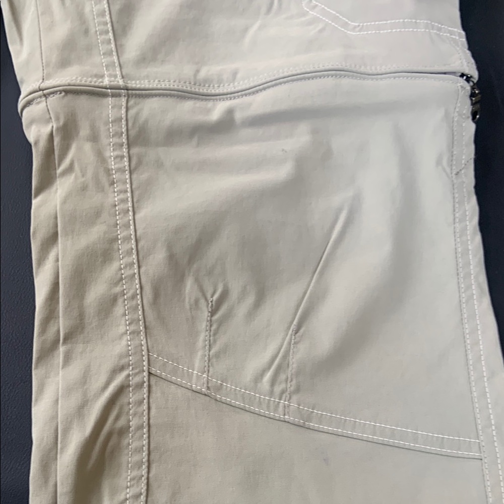 KÜHL Convertible Hiking Cargo Pants Zip Off Trail Travel Outdoor Tan Women’s 12 - Picture 14 of 15